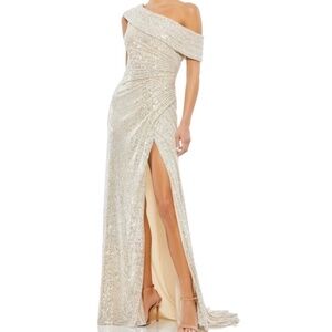 MAC DUGGAL Sexy Off the Shoulder Formal Wedding Guest Prom Cocktail Gown•size 2